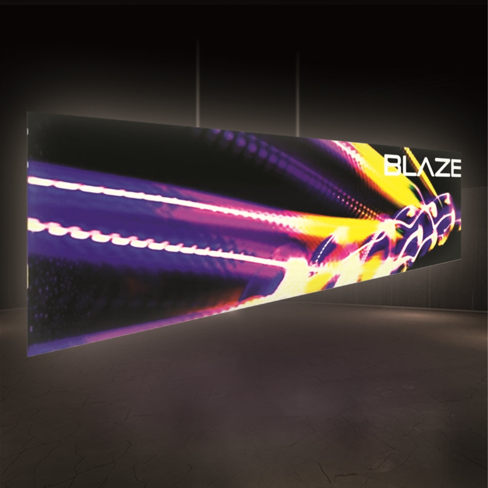 30ft Wide Blaze Hanging Light Box Display