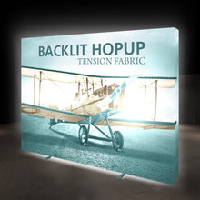 Load image into Gallery viewer, 8ft x 8ft Backlit Hopup Straight Fabric Display
